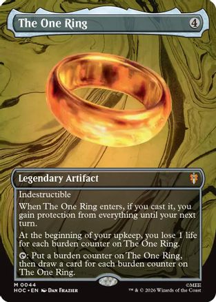 The One Ring (Borderless) (HOC-044) [The Hobbit: Eternal-Legal] Foil